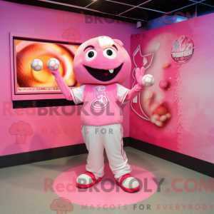 Pink Candy mascottekostuum...