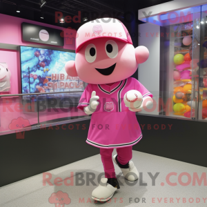 Pink Candy mascottekostuum...