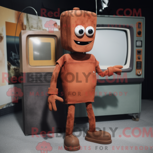 Rust TV-maskotdraktkarakter...