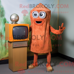 Rust TV-maskotdraktkarakter...
