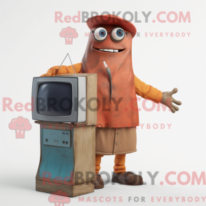 Rust TV-maskotdraktkarakter...