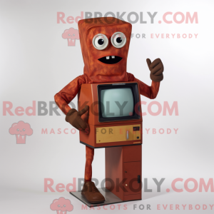 Rust TV-maskotdraktkarakter...