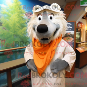 Qual é a máscara de uma pessoa com características drásticas com um regnfrakk e skjerf - Mascotes de salmão - RedBrokoly.com
