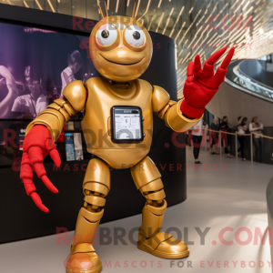 Gold Lobster Bisque mascot...