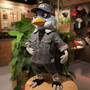 Grå Blackbird maskot...
