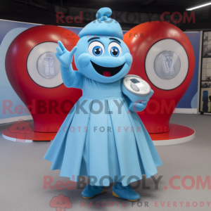 Sky Blue Phone maskot...