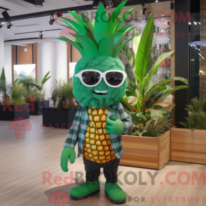Costume mascotte d aas vert...