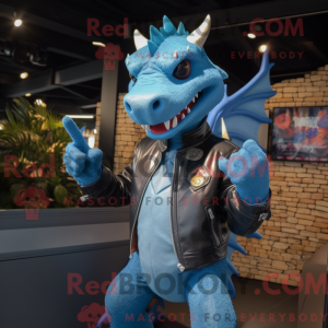 Sky Blue Dragon mascotte...