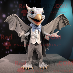 Gray Pterodactyl mascot...