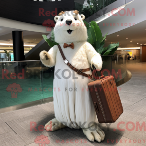 Maskotka White Beaver...