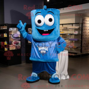 Blue Lasagna mascot costume...