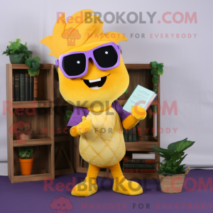 Gold Grape maskotdraktfigur...