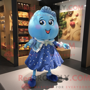 Blue Potato mascot costume...