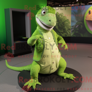 Limegrønn Komodo Dragon...