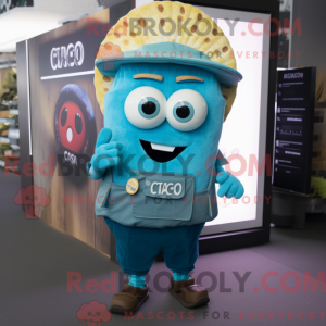 Cyan Tacos Maskottchen...