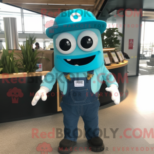 Cyan Tacos mascot costume...