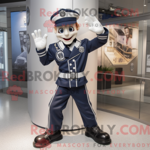 Navy Mime-maskotdraktfigur...