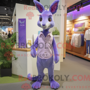 Lavender Kangaroo mascot...