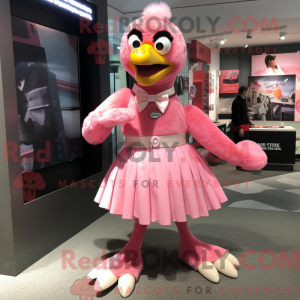 Pink Hawk-maskotdraktfigur...