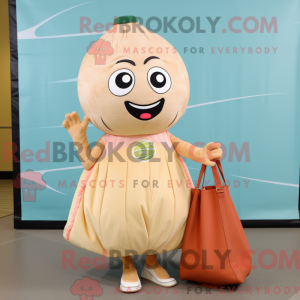 Beige Grapefruit mascot...