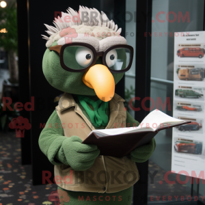Grøn Tyrkiet maskot kostume...