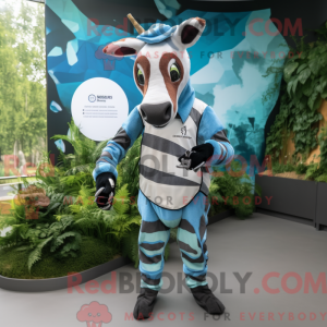Costume mascotte d okapi...