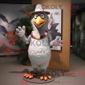 Grijze haan mascottekostuum...