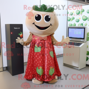 Tan Strawberry maskot...