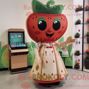 Tan Strawberry maskot...