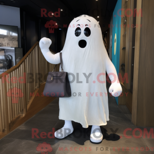 White Ghost maskot kostume...