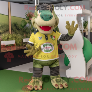 Oliven Krokodille maskot...