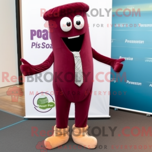 Maroon Pesto Pasta mascot...