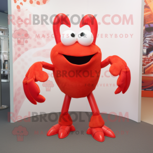Red Crab maskot kostume...