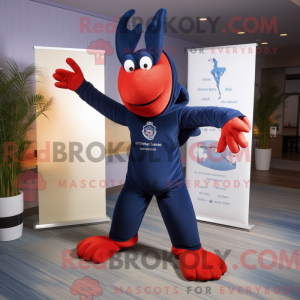 Navy Lobster mascot costume...