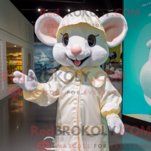Cream Mouse maskot kostume...
