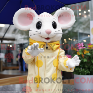 Cream Mouse mascottekostuum...