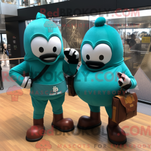 Teal Boxing Glove mascot...