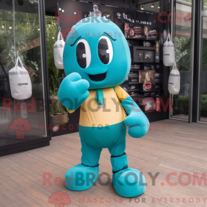 Teal Boxing Glove...