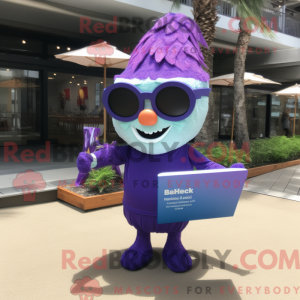 Postava maskota Purple Pad...