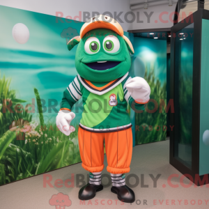 Postava maskota Green Clown...