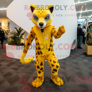 Gul Civet-maskotdraktfigur...