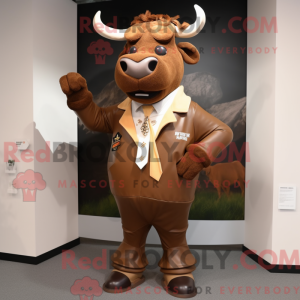 Brown Bull mascottekostuum...