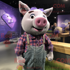 Disfraz de mascota Purple...