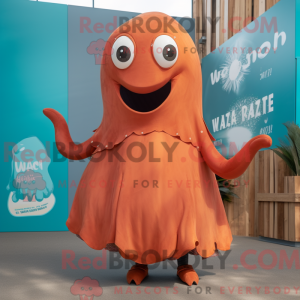 Rust Whale maskot drakt...