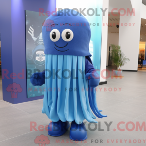 Blue Jellyfish mascot...