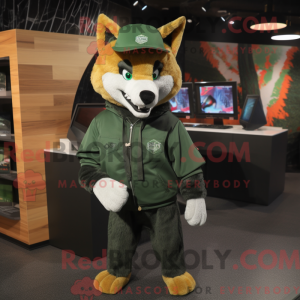 Forest Green Dingo maskot...