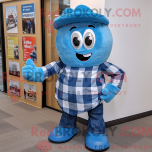 Blue Pepper-mascottekostuum...