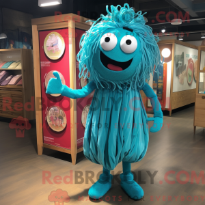 Turquoise Spaghetti mascot...