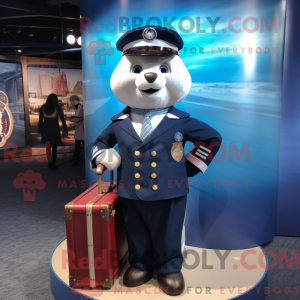 Navy anheng maskot kostyme...