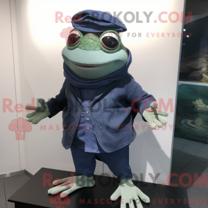 Navy Frog-mascottekostuum...